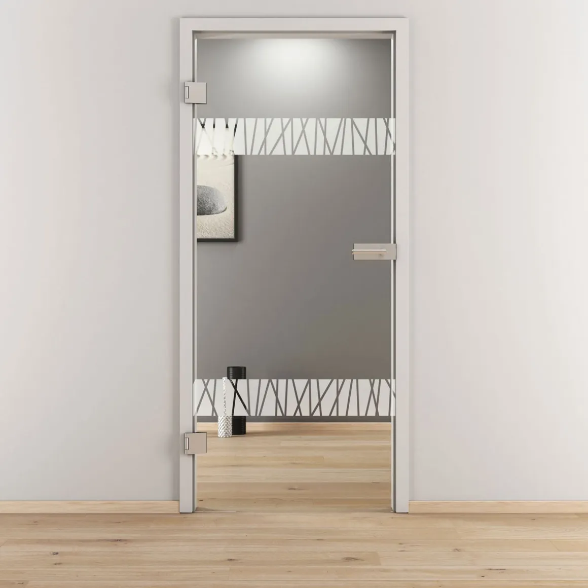 Novadoors Glasdrehtür NOVA 550 klar 70,9 x 197,2 cm Links
