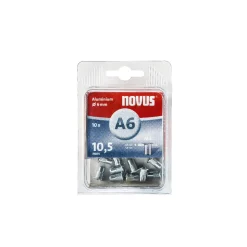 Novus Nietmutter M4 x 10,5 Alu 10 St.
