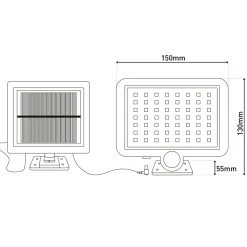 näve LED-Solar-Außenwandleuchte Pepe 2er Set