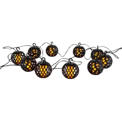 näve LED-Solarlicherkette Fogo mit Flammeneffekt