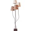 näve Stehleuchte Boho braun 4er