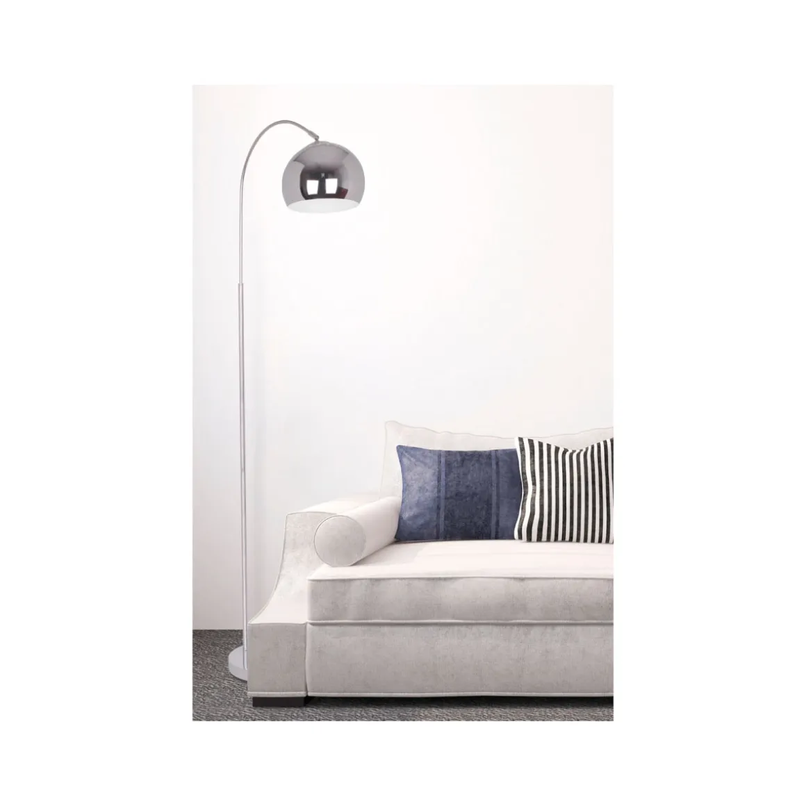 näve Design-Stehlampe Style chrom