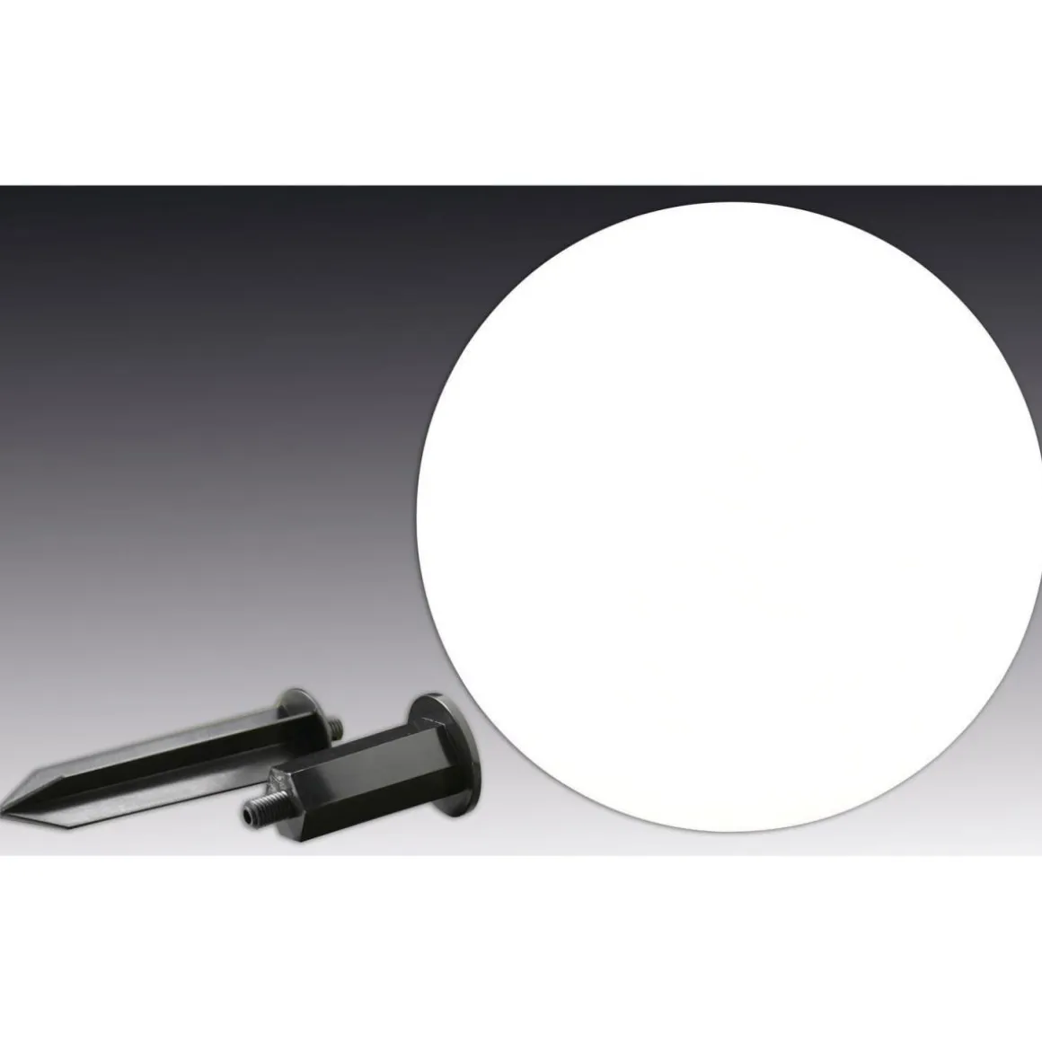 näve Kugelerdspießleuchte Durchmesser 20 cm schwarz