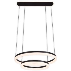 näve LED-Pendelleuchte Circulo schwarz dimmbar