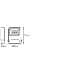 Osram LED Strahler Endura Flood 30W grau