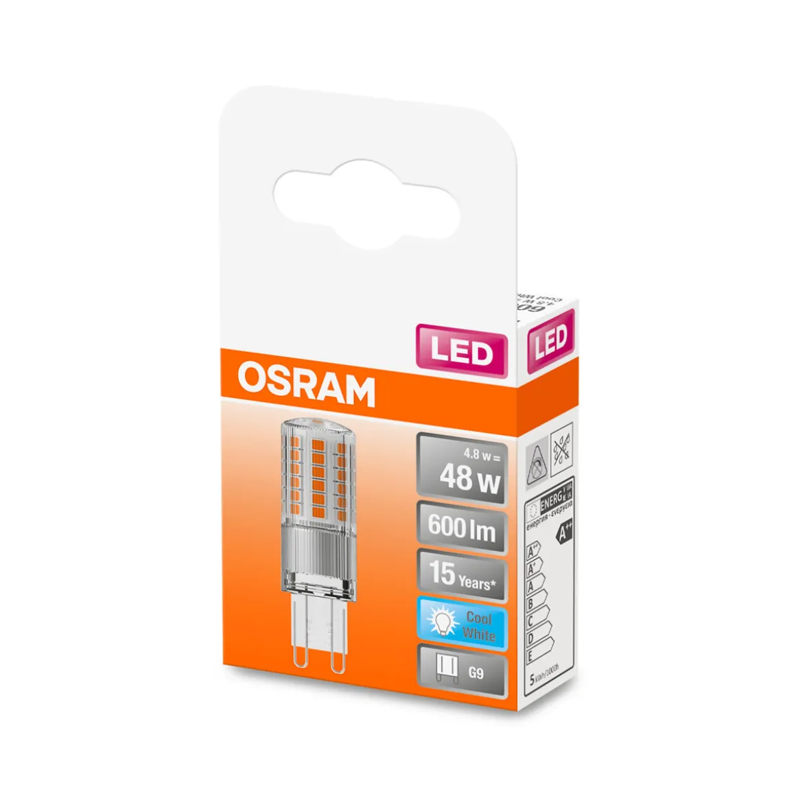 Osram LED-Leuchtmittel Spezial Pin G9 kaltweiß 50W