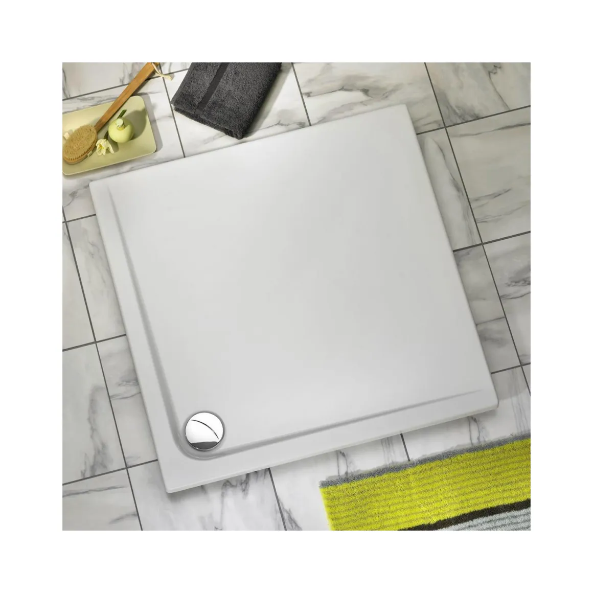 Ottofond Duschwanne Maui Q 90 x 90 x 2,5 cm weiß