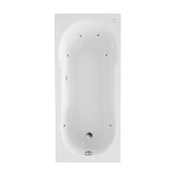 Ottofond Whirlpool-Set Nixe 170 x 75 cm weiß/chrom Typ 1