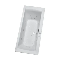 Ottofond Whirlpool-Set Rosa 180 x 80 cm mit WE-Luxus und Farblichtwechsler