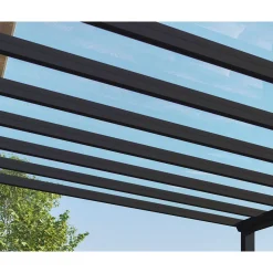 Palram Canopia Stockholm Premium Alu Terassenüberdachung Polycarbonat 3,4x5,9 m klar