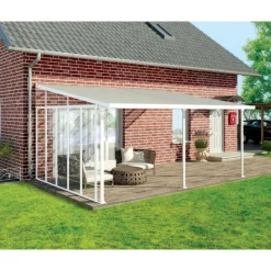 Palram Canopia Terassenüberdachung 4er Serie Pergola-Seitenwand weiß
