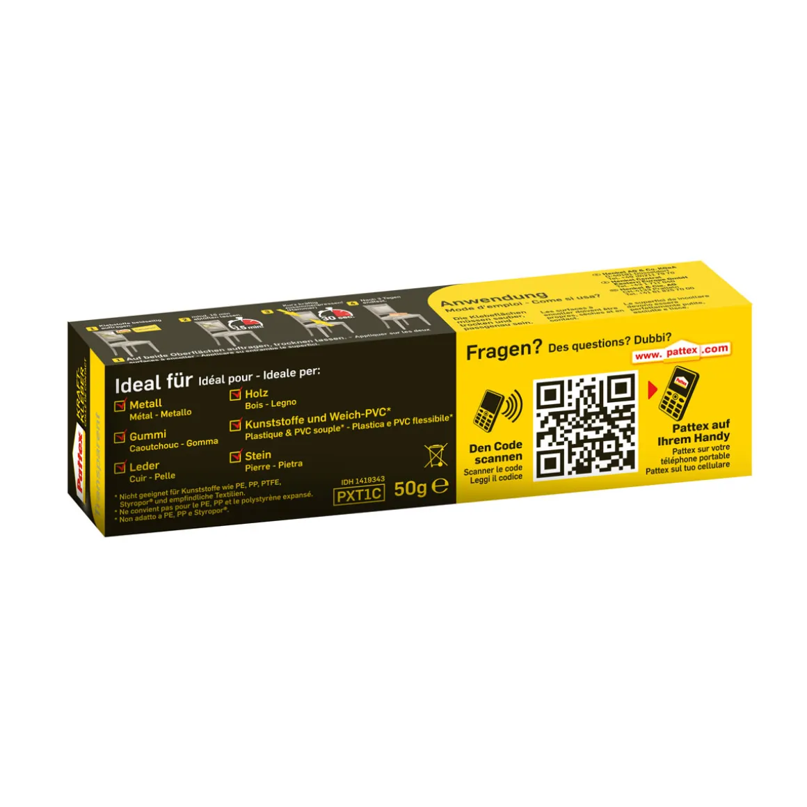 Pattex Kraftkleber Transparent 50 g