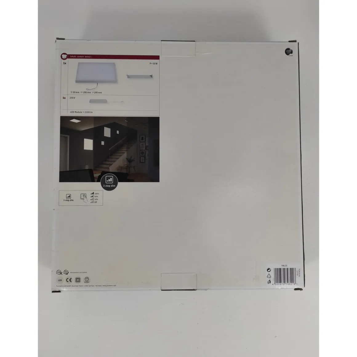 Paulmann LED-Panel Velora 29,5 x 29,5 cm dimmbar weiß