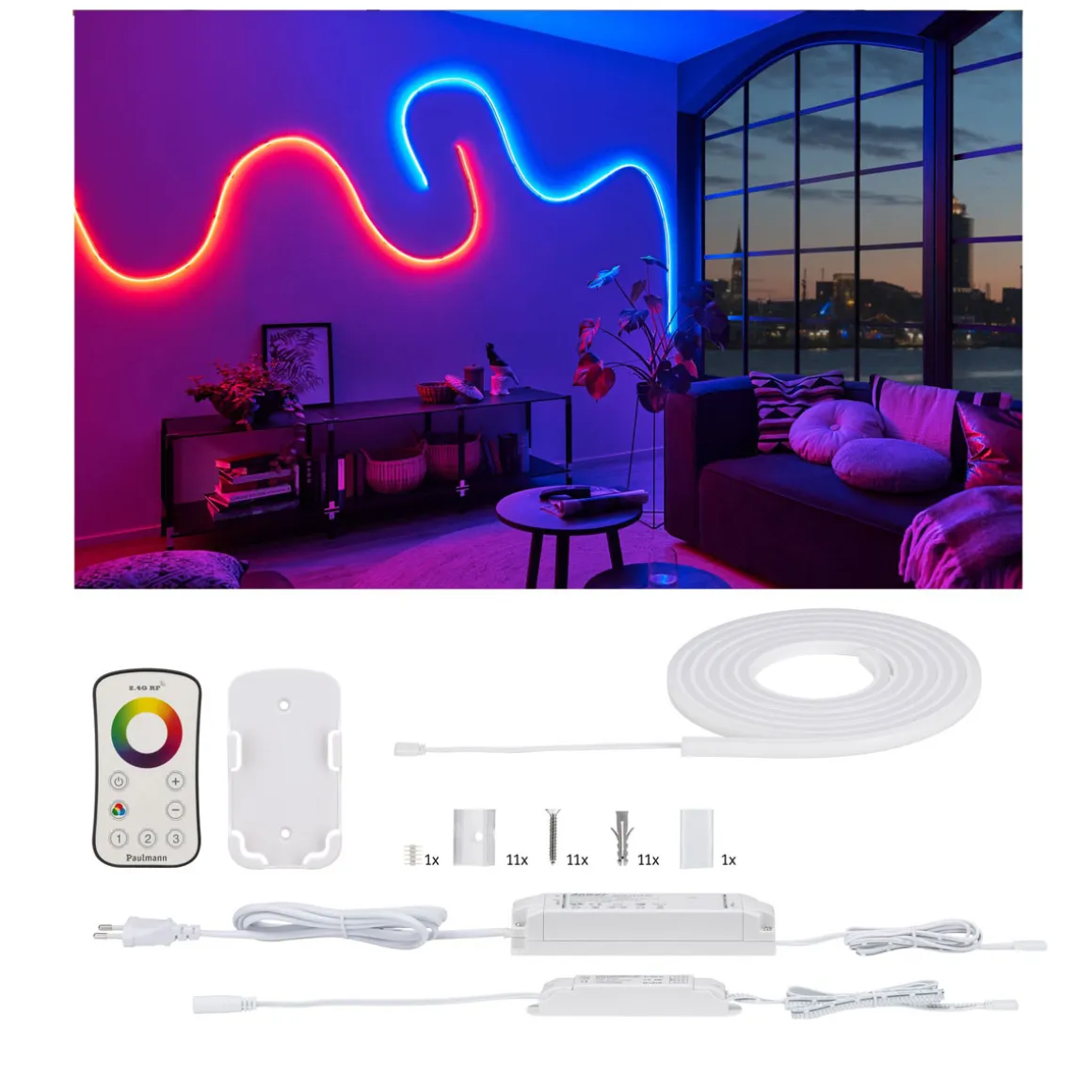 Paulmann LED-Streifen Flow 3 m weiß 27 W