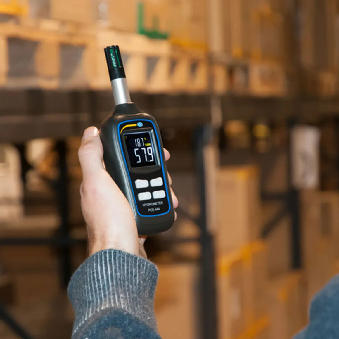 PCE Instruments Hygrometer „PCE-444“ für Luftfeuchte und Lufttemperatur