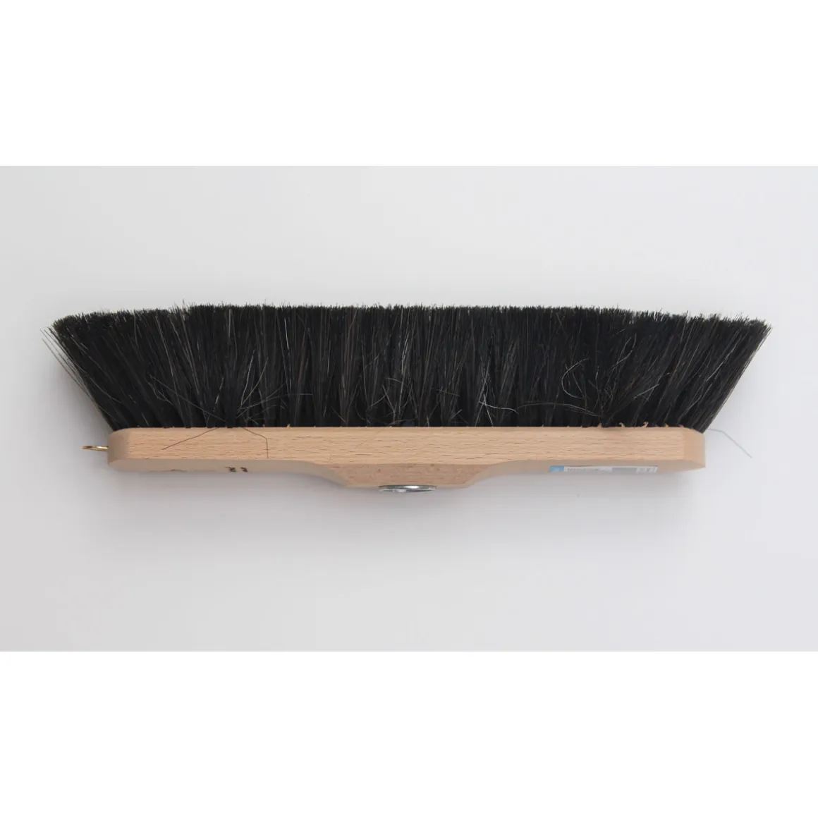 Peggy-Perfect Besen natur lackiert Rosshaar