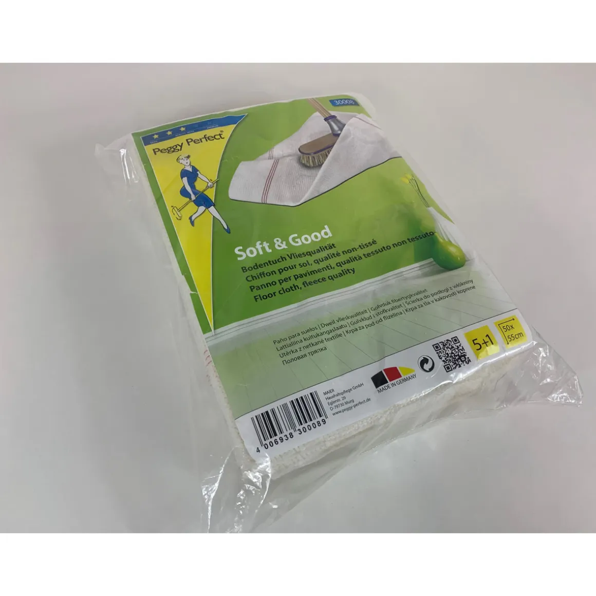 Peggy-Perfect Scheuertuch Vlies 5+1er Pack