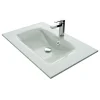 Pelipal Glaswaschtisch Trentino rechteckig 77 x 1,5 x 50 cm