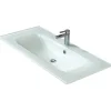 Pelipal Glaswaschtisch Trentino weiß 107 x 1,5 x 50 cm