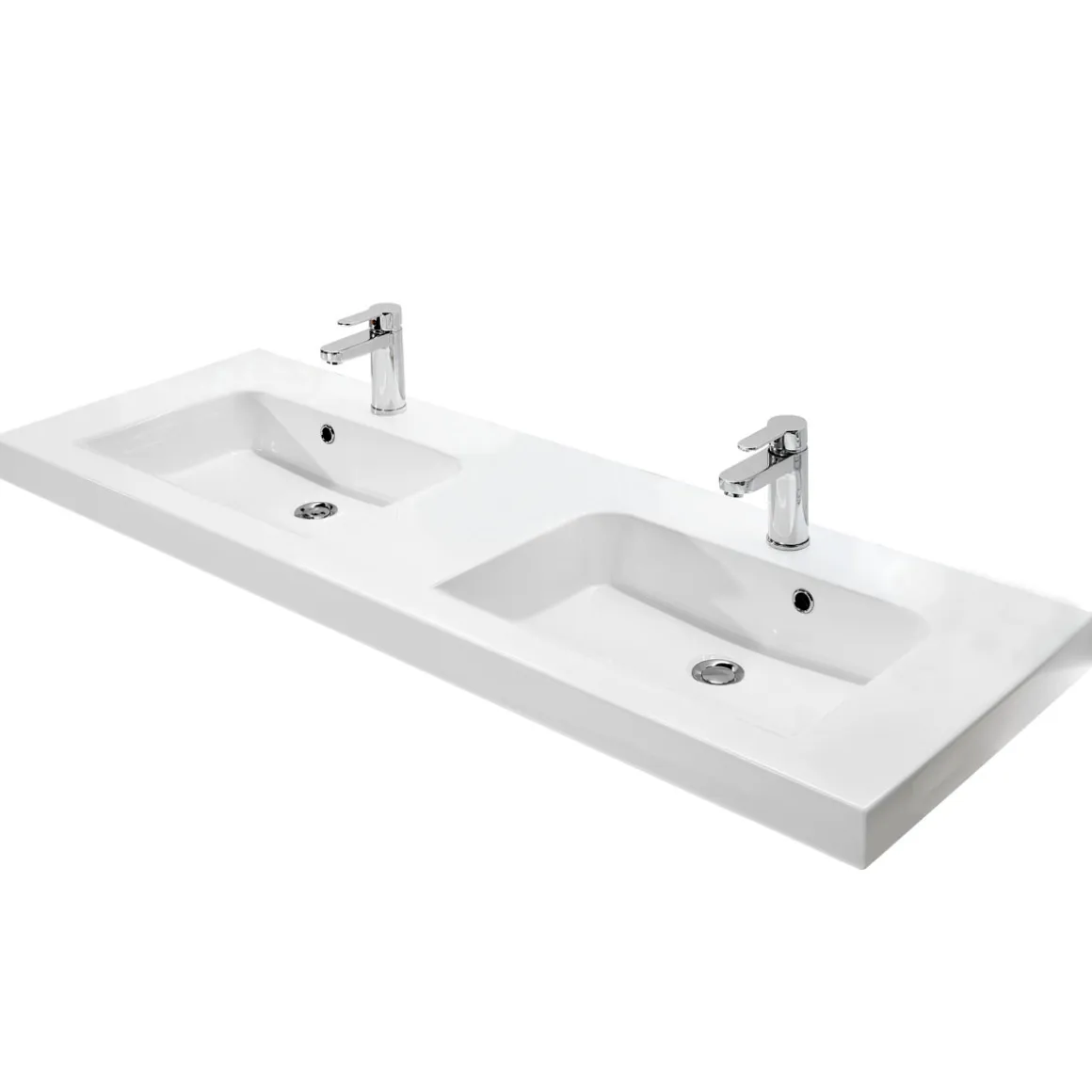 Pelipal Mineralmarmor-Waschtisch Volterra weiß Fokus 5015 148,2 x 7,6 x 50,8 cm