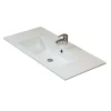 Pelipal Mineralmarmor-Waschtisch Trentino weiß 107 x 1,5 x 20 cm