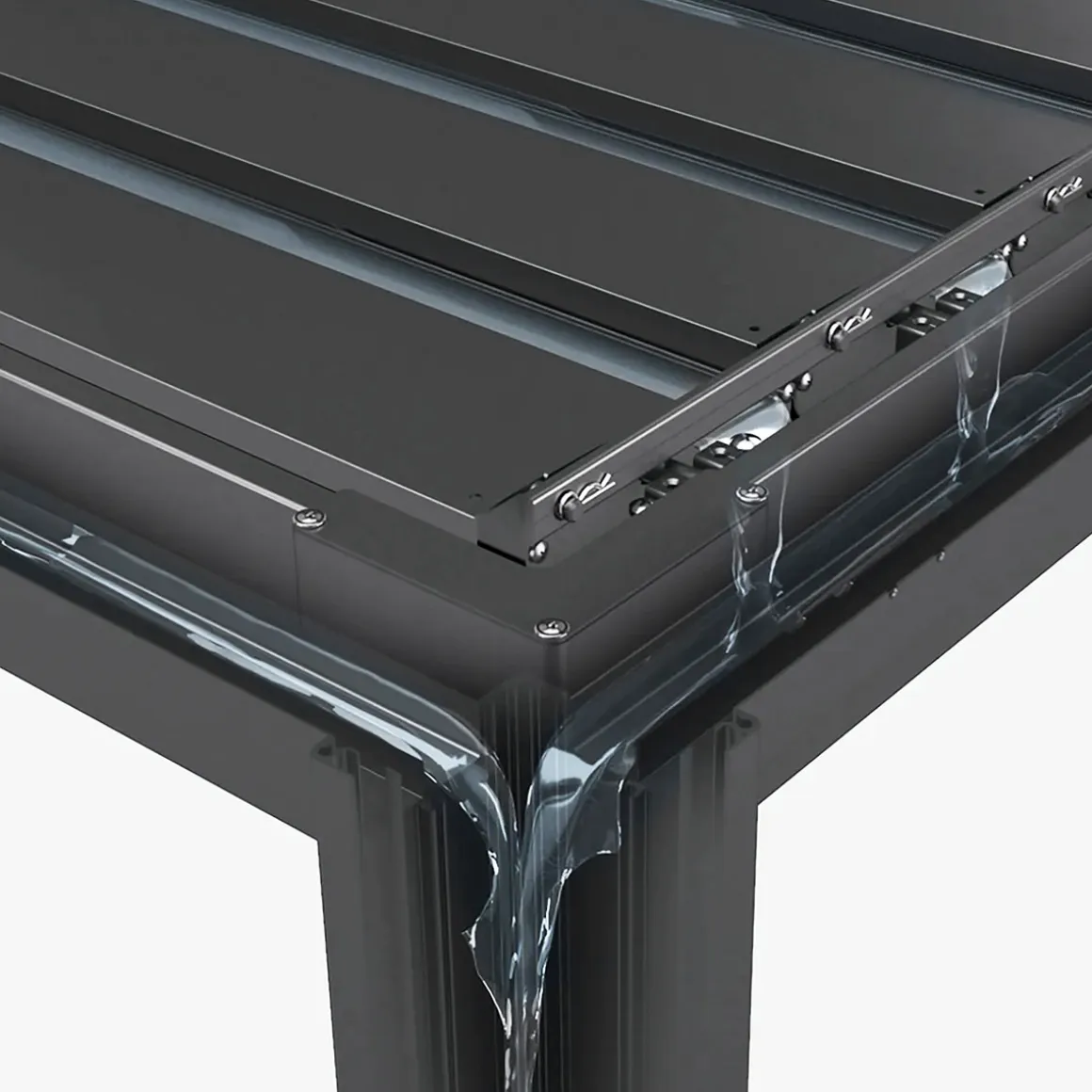 Pergola 111 Deluxe anthrazit 360 x 250 x 400 cm
