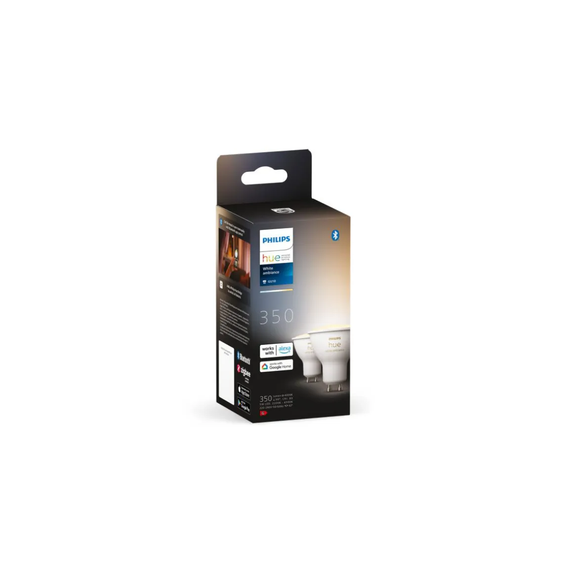 Philips Hue LED-Reflektor White Ambiance 2er-Set GU10 5W