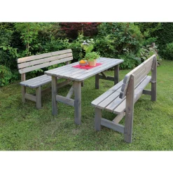 Promadino Holz-Garnitur Summer grau