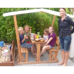Promadino Kinderpavillon Anna mit weißem Dach