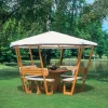 Promadino Pavillon Rosenheim mit weißem Dach