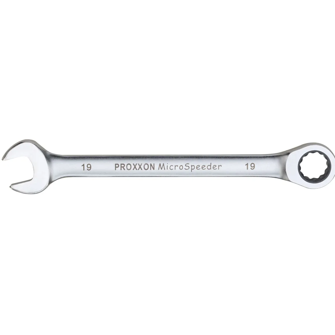 Proxxon Industrial Gabel-Ringschlüssel MicroSpeeder mit Knarrenfunktion 13 mm