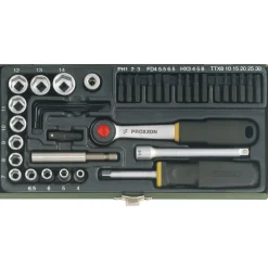 Proxxon Industrial Steckschlüssel-Satz 1/4 Zoll 39-teilig
