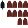 Proxxon Micromot Schleifkappen Durchmesser 9 mm je 5 Stück Korn 80 und 150 mit Träger