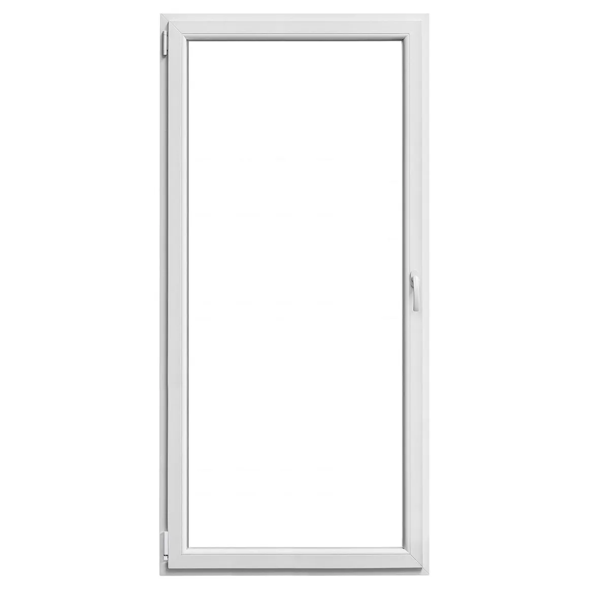 PVC-Balkontür weiß links 100 x 210 cm