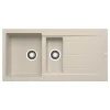Pyramis Einbauspuele ALAZIA 100 x 50 cm 1 1/2B 1D Granit Beige