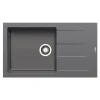 Pyramis Einbauspuele ATHLOS PLUS 86 x 50 cm 1B 1D Iron grey