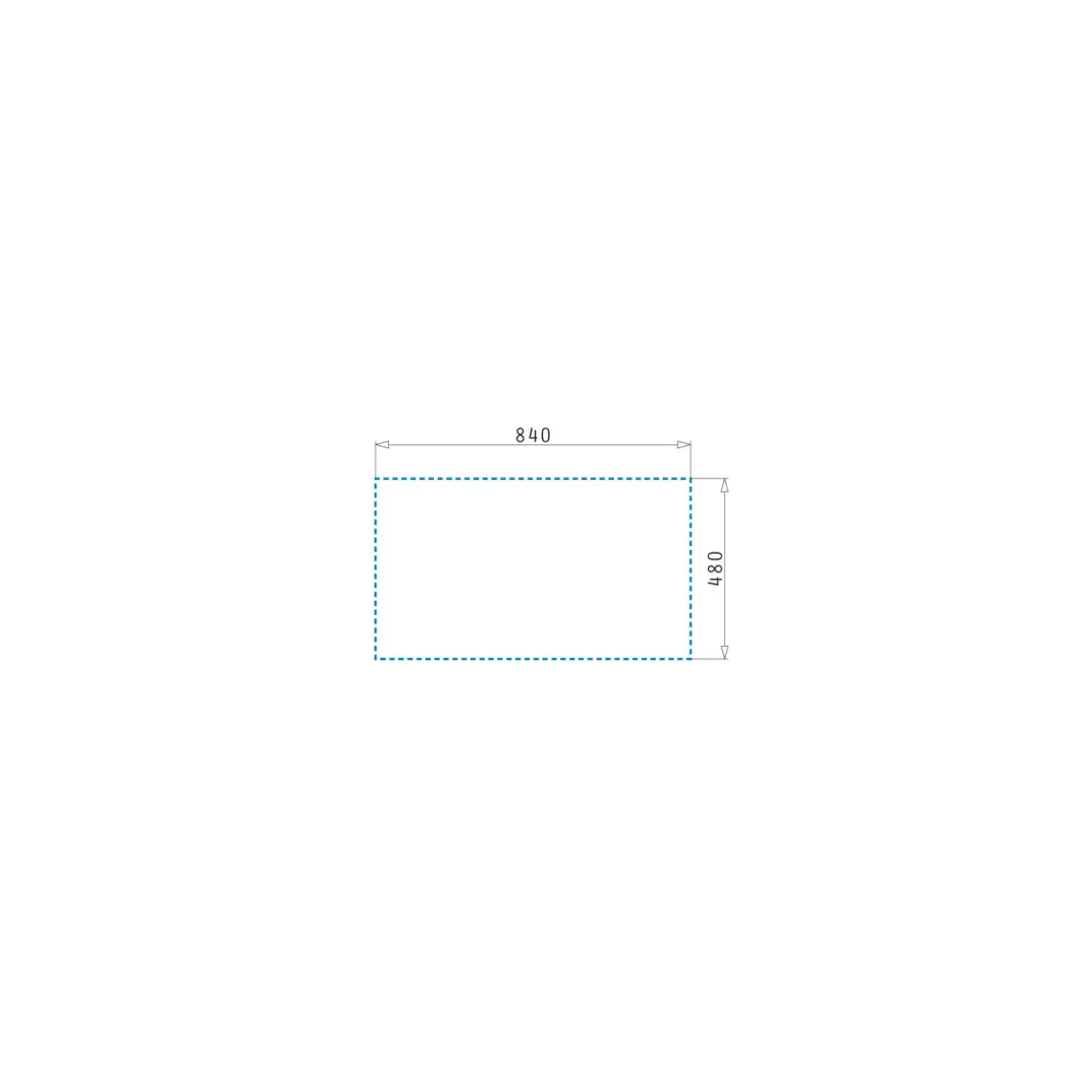 Pyramis Einbauspuele ATHLOS PLUS 86 x 50 cm 1B 1D Iron grey