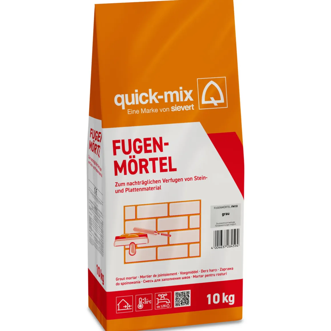 quick-mix Fugenmörtel grau 10 kg