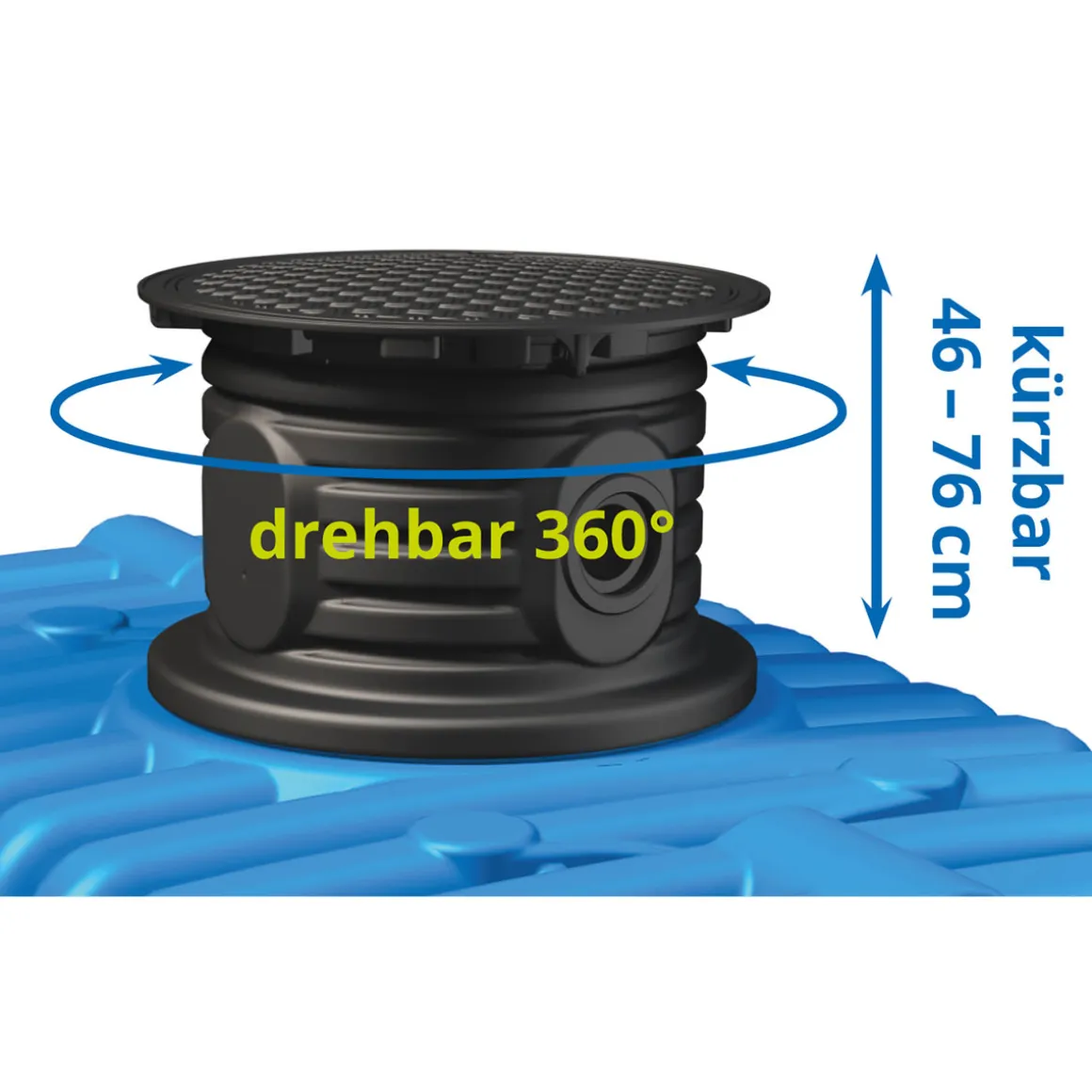 4rain Flachtank Flat XL 7000 Liter inkl. Schachtverlängerung