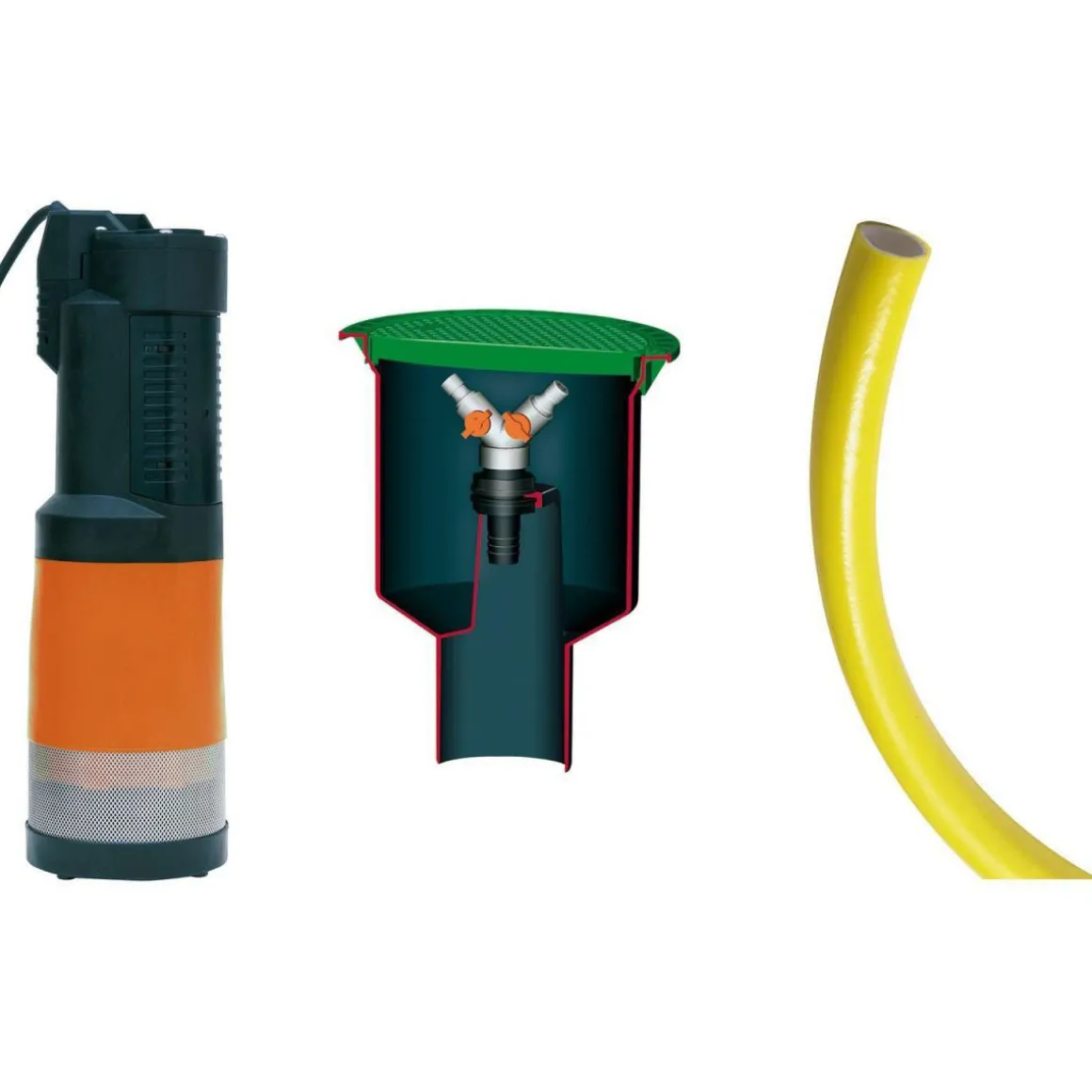 4rain Erdtank Compact Garten-Comfort Paket 2650 L