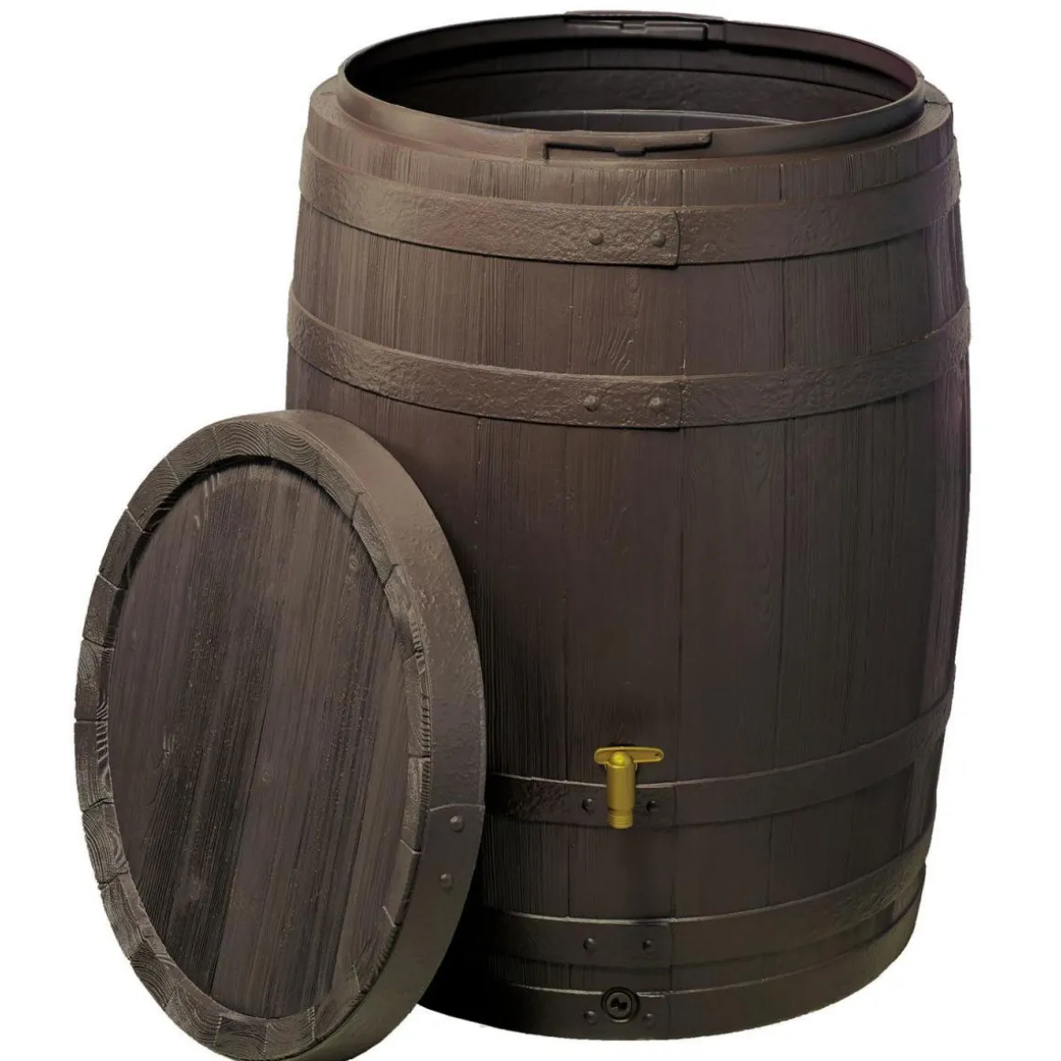 4rain Regenfass VINO 400 L dunkelbraun