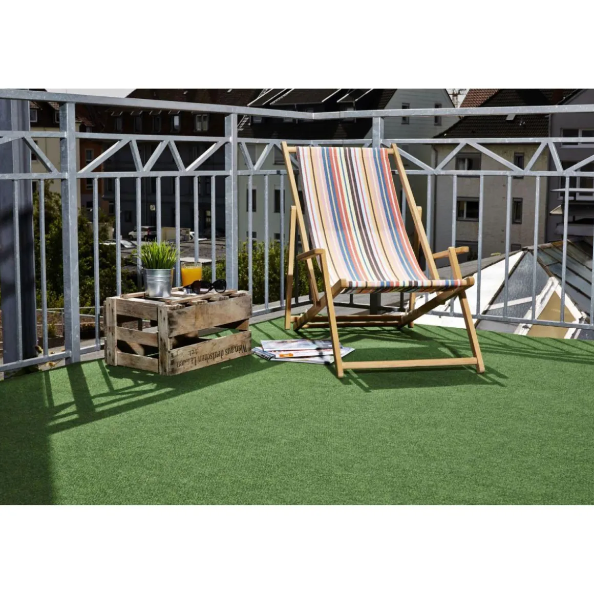 Rasen Deluxe Kunstrasen Basic 100 x 200 cm mit Noppen
