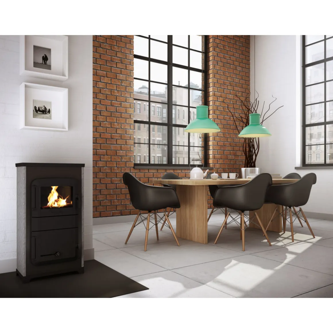 Raumheizer RH Deluxe Automatik 8 KWmit Dauerbrand-u. Automatikfunktion