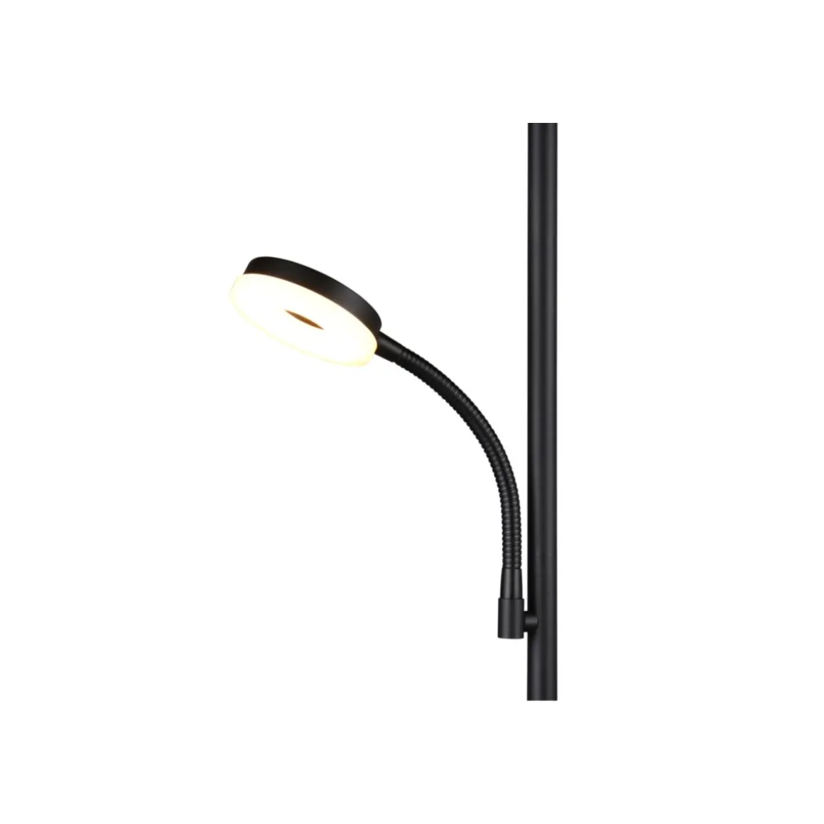 Reality LED Stehleuchte SPECTER schwarz, mit Lesearm