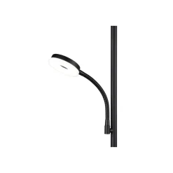 Reality LED Stehleuchte SPECTER schwarz, mit Lesearm