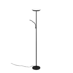Reality LED Stehleuchte SPECTER schwarz, mit Lesearm