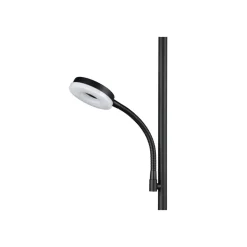 Reality LED Stehleuchte SPECTER schwarz, mit Lesearm
