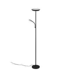 Reality LED Stehleuchte SPECTER schwarz, mit Lesearm