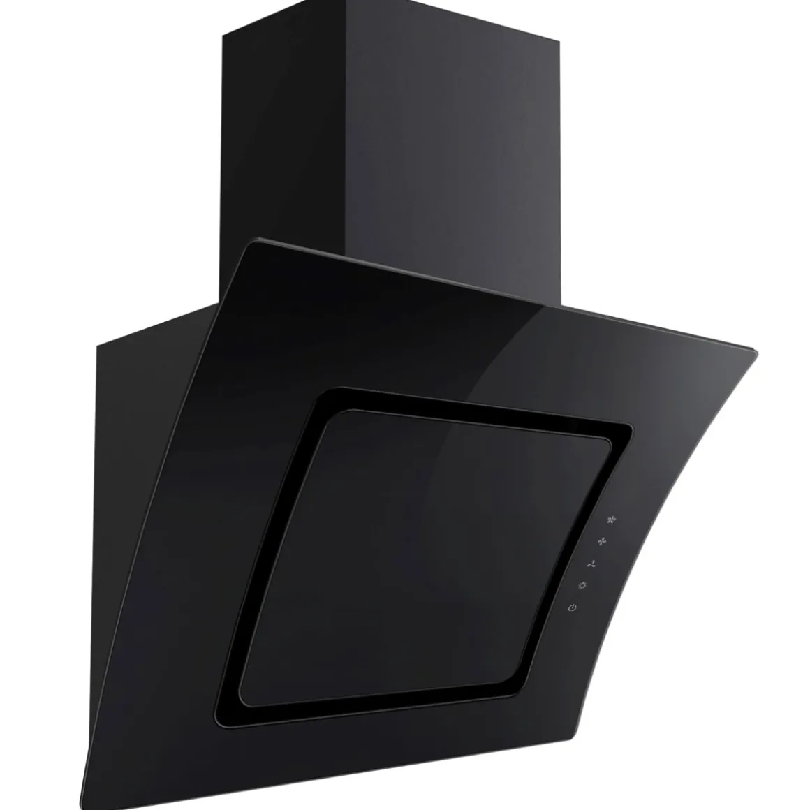 Respekta Alia Konkave Schräghaube CH55060SA++ 60 cm Schwarz