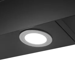 Respekta Haube Schwarz, 60 cm, EEK B3 Leistungsstufen LED-Beleuchtung